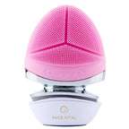 FACE VITAL EMS فرشاة وجه سيليكون بتيار صغير مع وظيفة الحرارة